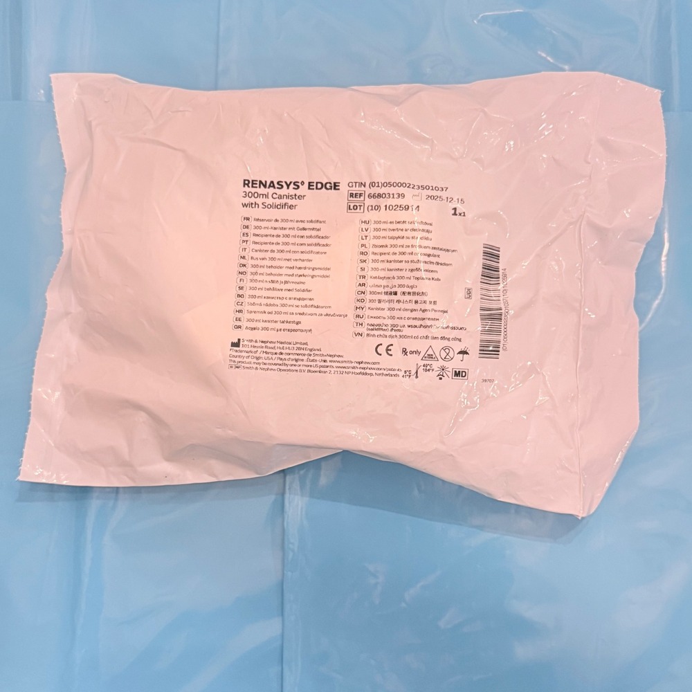Smith & Nephew RENASYS EDGE Canister 300ml New 66803139 NPWT Solidifier